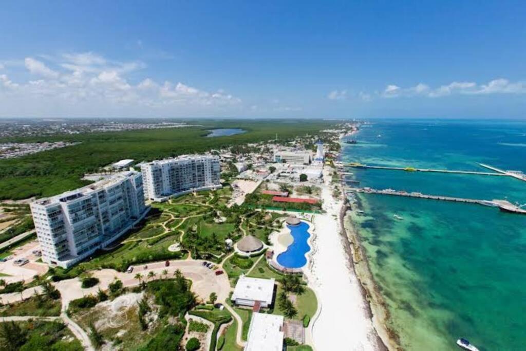 Hermoso Condo De 2 Habitaciones Frente Al Caribe Cancún Exteriör bild