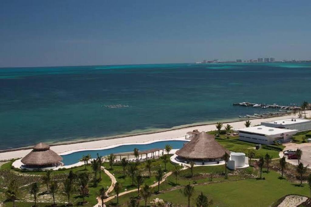Hermoso Condo De 2 Habitaciones Frente Al Caribe Cancún Exteriör bild