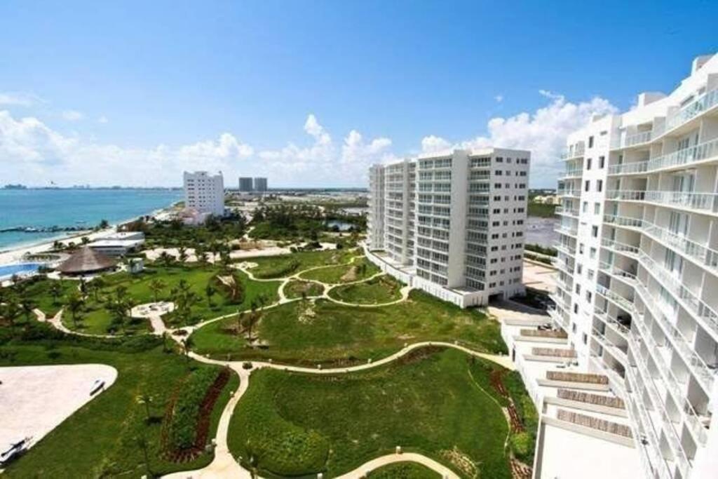 Hermoso Condo De 2 Habitaciones Frente Al Caribe Cancún Exteriör bild
