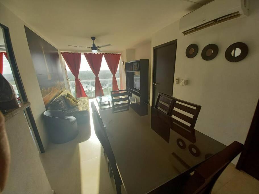 Hermoso Condo De 2 Habitaciones Frente Al Caribe Cancún Exteriör bild